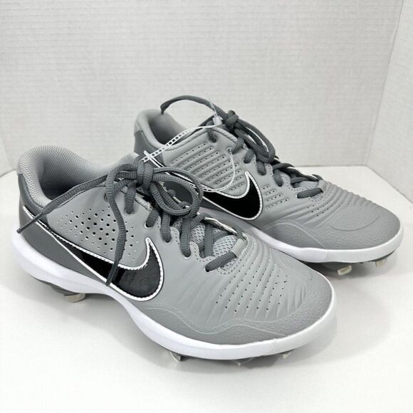 Nike Men's Alpha Huarache 3 Low Baseball Cleats in Light Smoke Grey, Size 7 - Picture 1 of 8